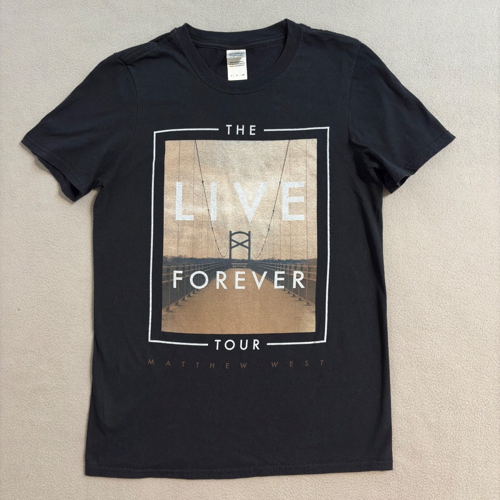 Matthew West The Live Forever Tour 2015 Gildan T-shirt Black Small